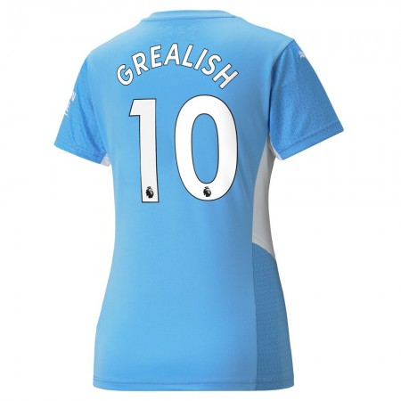 Billige Fotballdrakter Manchester City Jack Grealish 10 Dame Hjemmedraktsett 2021/22 Kortermet
